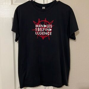 Black / Red Mindless Self Indulgence T-shirt sz M